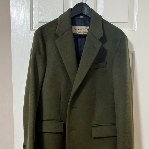 Burberry Other - Burberry Dark Green Wool Trench Coat